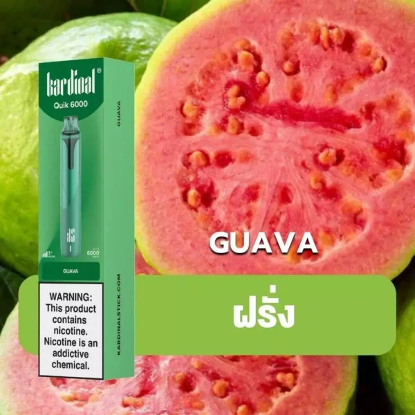 Ks Quik 6000 Puff Guava (ฝรั่ง)